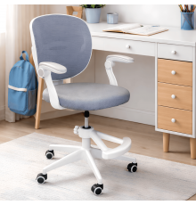 Кресло вращающееся детское с подставкой для ног PERFECT KIDS GRAY Perfect Home Серый (PFH-092117)