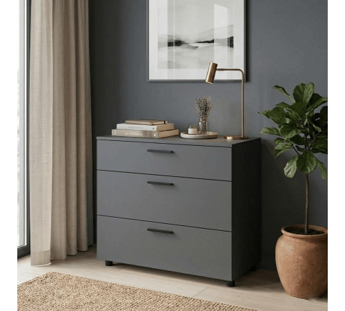 Комод Doros Торн Антрацит 3Ш 90х51.6х80 (DRS-012092)