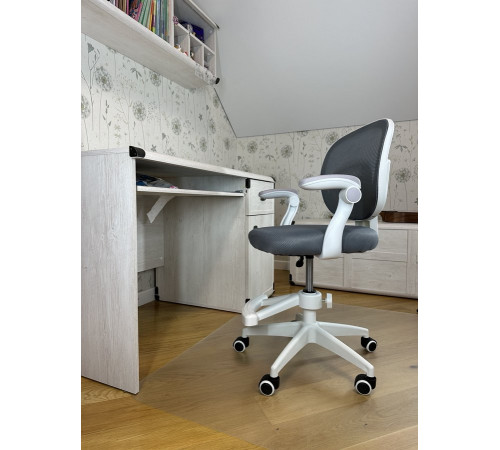 Кресло вращающееся детское с подставкой для ног PERFECT KIDS GRAY Perfect Home Серый (PFH-092117)