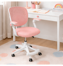 Кресло вращающееся детское с подставкой для ног PERFECT KIDS PINK Perfect Home Розовый (PFH-092118)