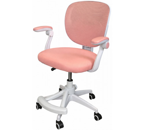 Кресло вращающееся детское с подставкой для ног PERFECT KIDS PINK Perfect Home Розовый (PFH-092118)
