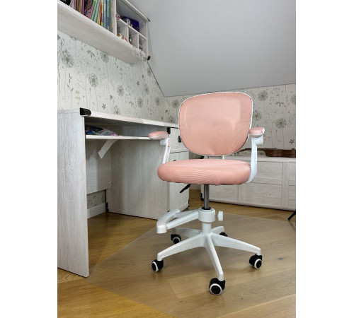 Кресло вращающееся детское с подставкой для ног PERFECT KIDS PINK Perfect Home Розовый (PFH-092118)