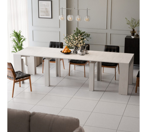 Обеденный раздвижной стол Неман ПИТОН Люкс Шелковый камень (NEM-121031)