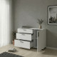 Комод Doros Торн Белый 3Ш/1Д 135х51.6х80 (DRS-012104)