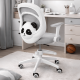 Кресло вращающееся детское с подставкой для ног PERFECT KIDS PANDA GRAY Perfect Home Серый (PFH-092110)