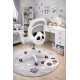 Кресло вращающееся детское с подставкой для ног PERFECT KIDS PANDA GRAY Perfect Home Серый (PFH-092110)