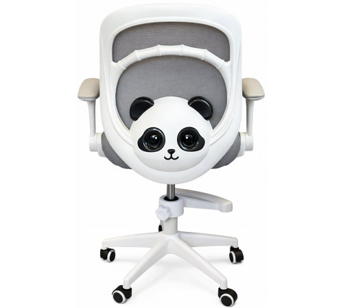Кресло вращающееся детское с подставкой для ног PERFECT KIDS PANDA GRAY Perfect Home Серый (PFH-092110)