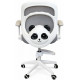 Кресло вращающееся детское с подставкой для ног PERFECT KIDS PANDA GRAY Perfect Home Серый (PFH-092110)