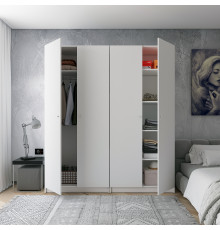 Комплект шкафов для одежды с полками Doros Промо (2 шт.) 180х48х204 см Белый (DRS-011464)