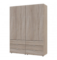 Комплект шкафов для одежды Doros Гелар (2 шт.) 155х49,5х203,4 см Дуб сонома (DRS-011110)