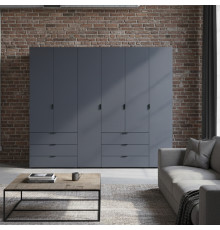Комплект шкафов для одежды Doros Гелар (2 шт.) 232,5х49,5х203,4 см Графит (DRS-011119)