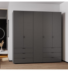 Комплект шкафов для одежды Doros Гелар (2 шт.) 193,7х49,5х203,4 см Графит (DRS-011118)