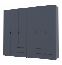 Комплект шкафов для одежды Doros Гелар (2 шт.) 232,4х49,5х203,4 см Графит (DRS-011120)