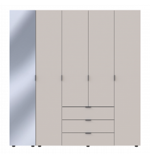Комплект шкафов для одежды Doros Гелар (2 шт.) 194х49,5х203,4 см Зеркало/Кашемир (DRS-011260)