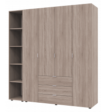 Комплект шкафов для одежды Doros Гелар (2 шт.) 193,2х49,5х203,4 см Дуб сонома (DRS-011154)