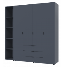 Комплект шкафов для одежды Doros Гелар (2 шт.) 193,2х49,5х203,4 см Графит (DRS-011153)