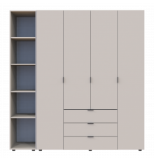 Комплект шкафов для одежды Doros Гелар (2 шт.) 193,2х49,5х203,4 см Кашемир (DRS-011254)