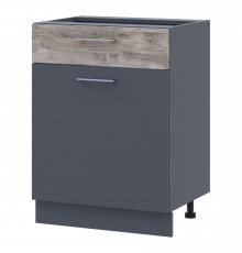 Кухонный модуль нижний Doros Лея НЯ82_Ш60 правая 60х46,6х82 см Графит/Дуб клондайк (DRS-011374)
