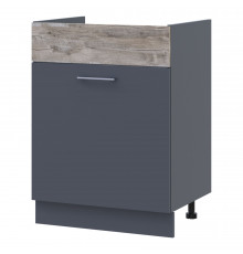 Кухонный модуль нижний Doros Лея НМ82_Ш60 левая 60х46,6х82 см Графит/Дуб клондайк (DRS-011372)