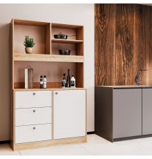 Мини-кухня Doros Лея ДСП 100х43х171 см Дуб сонома/Белый (DRS-011436)