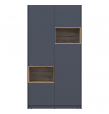 Шкаф для одежды с нишей Doros Дэйл 115,2х52х220 см Графит/Дуб евок (DRS-011281)