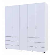 Комплект шкафов для одежды Doros Гелар (2 шт.) 193,7х49,5х203,4 см Белый (DRS-011170)