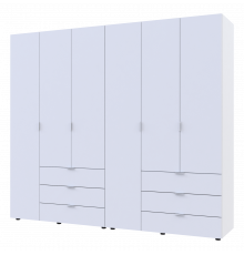 Комплект шкафов для одежды Doros Гелар (2 шт.) 232,4х49,5х203,4 см Белый (DRS-011171)