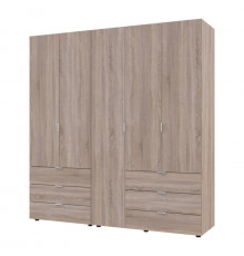 Комплект шкафов для одежды Doros Гелар (2 шт.) 193,7х49,5х203,4 см Дуб сонома (DRS-011111)