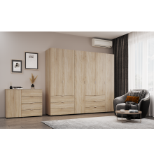 Комплект шкафов для одежды Doros Гелар (2 шт.) 232,5х49,5х203,4 см Дуб сонома (DRS-011105)