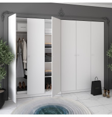 Комплект шкафов для одежды Doros Промо (2 шт.) 270х48х204 см Белый (DRS-011215)