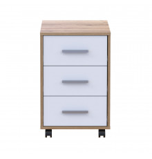 Тумба офисная Doros Т3 43х42х66,4 см Дуб евок/Белый (DRS-011446)