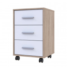 Тумба офисная Doros Т3 43х42х66,4 см Дуб сонома/Белый (DRS-011401)