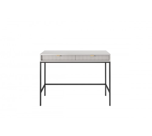 Стол туалетный Perfect Home Новая/Nova с 2 ящиками и черными ножками T104 Серый (PFH-091268)
