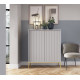 Комод высокий Perfect Home Новая/Nova 2-дверный с золотыми ножками K104 Серый (PFH-091235)