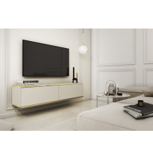 Тумба под телевизор навесная Perfect Home Оро/Oro 2-дверная RTV135 Бежевый (PFH-091351)