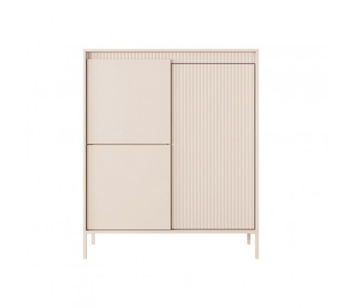 Комод высокий Perfect Home Сенсо / Senso 3-дверный 3D Беж (PFH-091106)
