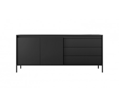 Комод Perfect Home Сенсо/Senso 2-дверный с 3 ящиками 2D3S/187 Черный (PFH-091136)