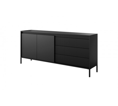Комод Perfect Home Сенсо/Senso 2-дверный с 3 ящиками 2D3S/187 Черный (PFH-091136)