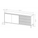 Комод Perfect Home Сенсо/Senso 2-дверный с 3 ящиками 2D3S/187 Черный (PFH-091136)