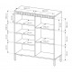 Комод высокий Perfect Home Сенсо / Senso 3-дверный 3D Беж (PFH-091106)