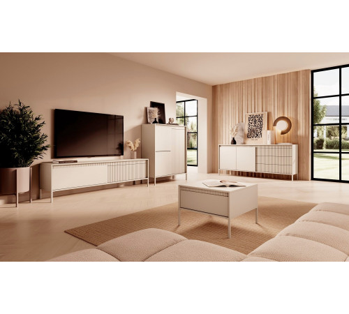 Комод Perfect Home Сенсо/Senso 2-дверный с 3 ящиками 2D3S/187 Беж (PFH-091108)