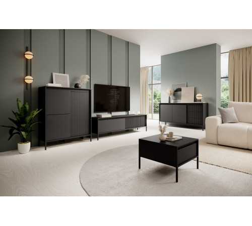 Стол журнальный Perfect Home Сенсо / Senso 68 Черный (PFH-091139)