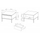 Стол журнальный Perfect Home Сенсо / Senso 68 Черный (PFH-091139)