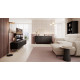 Комод Perfect Home Ланте/Lante 1-дверный с 3 ящиками и золотыми ножками 1D3S/138 Черный (PFH-091192)