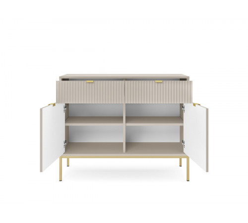 Комод Perfect Home Новая/Nova 2-дверный с 2 ящиками и золотыми ножками KSZ104 Кашемир (PFH-091223)