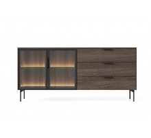 Комод с подсветкой Perfect Home Луми / Lumi 2D3S/181 2-дверный с 3 ящиками Дуб Дунин (PFH-091385)