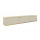 Тумба под телевизор навесная Perfect Home Оро/Oro 3-дверная RTV175 MDF Бежевый (PFH-091366)