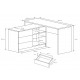 Стол офисный письменный Perfect Home Тео / Teo 3S/138 с 3 ящиками Графит (PFH-091166)