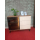 Комод с подсветкой Вичи / Vici KSZ103 1-дверный с 3 ящиками Perfect Home Польша (PFH-091277)
