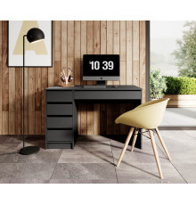 Стол туалетный письменный Perfect Home Ада/Ada 5S/120 с 5 ящиками Антрацит (PFH-091308)